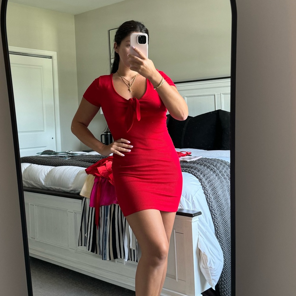 Red TShirt Dress